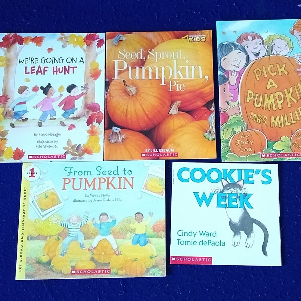 Fall theme: Seed Sprout Pumpkin, Leaf Hunt, Cookie's Week, Pick Pumpkin x 5 New